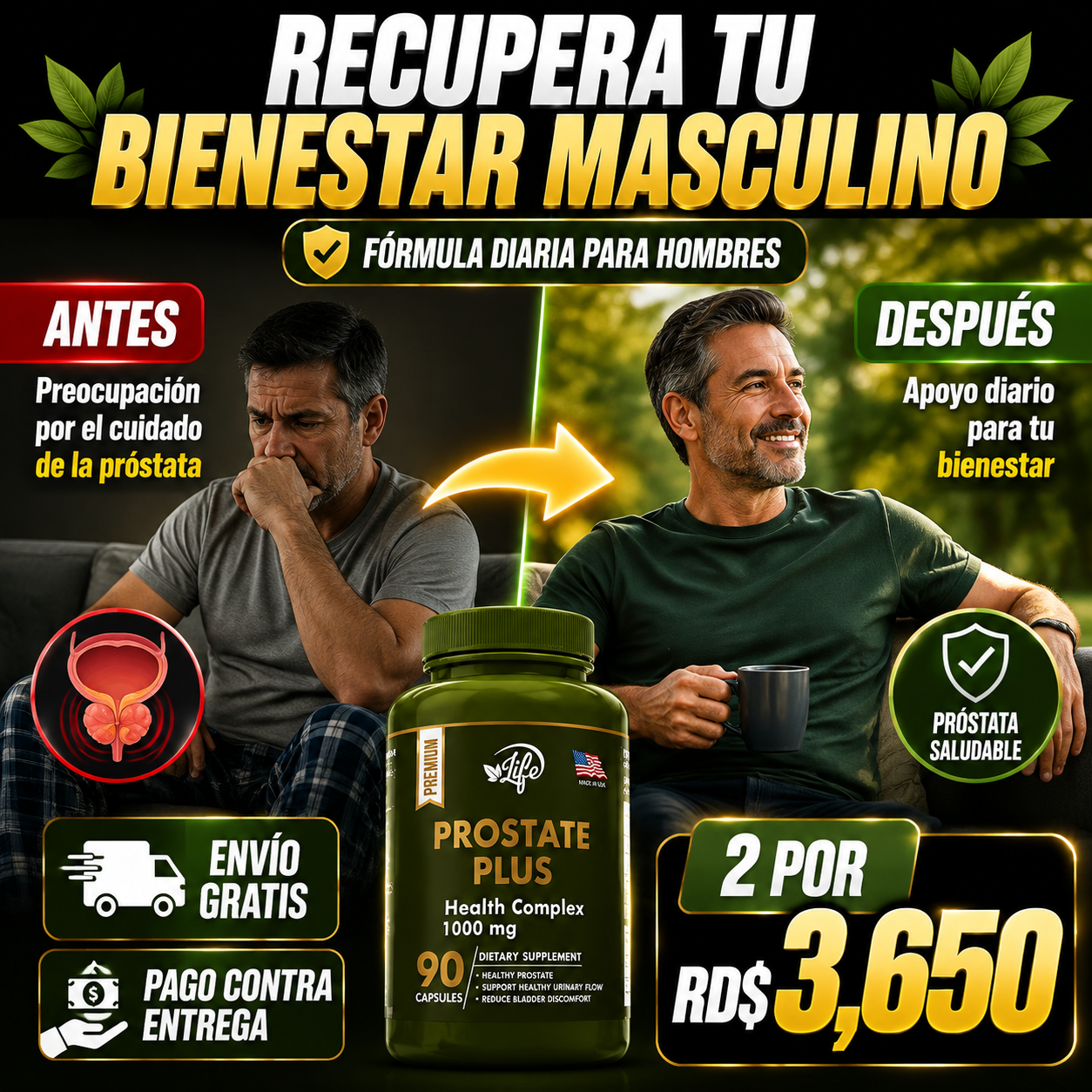 PROSTATE PLUS | Suplemento Prostático Premium